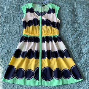 Cap sleeve polka dot Cynthia Rowley dress